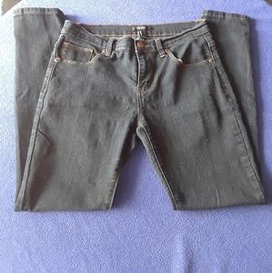 Forever 21 Dark Blue Gold Sewing Jeans #339